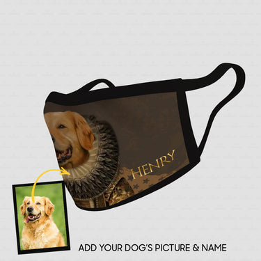 Personalized Dog Gift Idea - Royal Dog's Portrait 25 For Dog Lovers - Cloth Mask